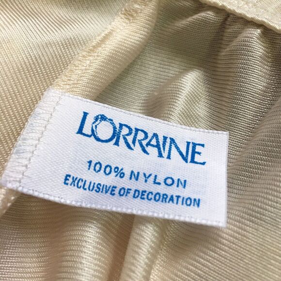 Lorraine Ivory Half Slip Nylon Made In USA Size Small Tall - Picture 5 of 6